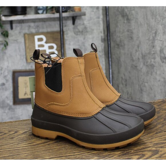 Goodfellow & Co Mens Spencer Winter Chelsea Boots 91112080 Brown 7 - Picture 1 of 10